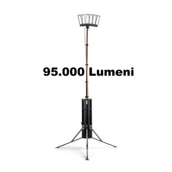 Turn de lumina telescopic iluminare temporara 670W - 95.000 lumeni
